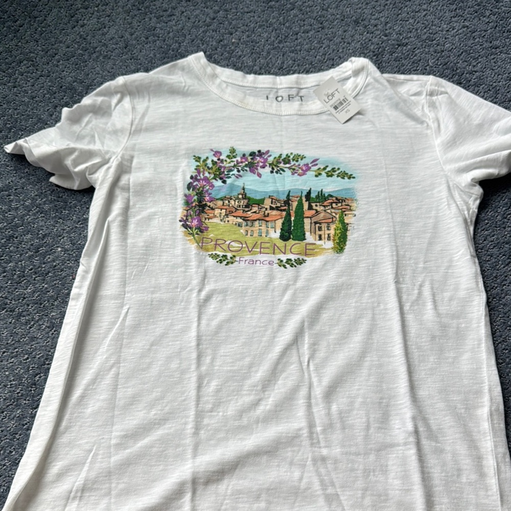 LOFT Classic White T-Shirt - Picture 1 of 5